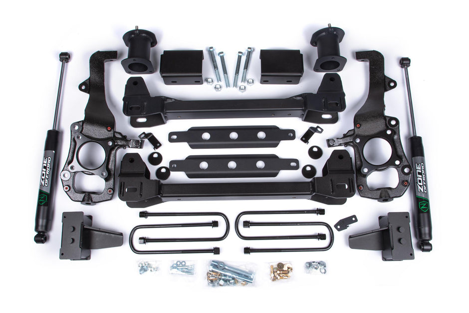 21-24 Ford F-150 2WD 6 Inch Lift Kit 4 Inch Rear Lift Block Spacer Front Nitro Rear Zone Offroad