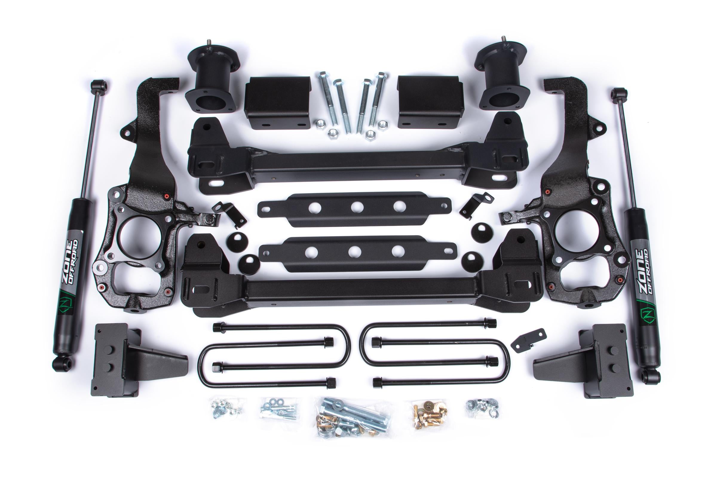 21-24 Ford F-150 2WD 6 Inch Supension Lift Kit 3.25 Inch Rear Lift Block Spacer Front Nitro Rear Zone Offroad
