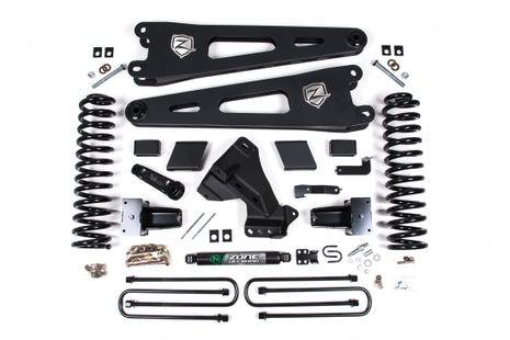 23-24 Ford F-250/F-350 Super Duty 4WD 5 Inch Radius Arm Lift Kit 3 Inch Rear Block Gas 2 Leaf Main No Shocks Zone Offroad