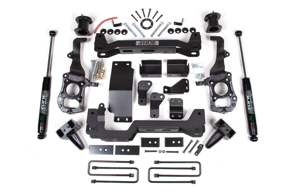 21-24 Ford F-150 6 Inch Zone Lift Kit Fox Adventure Shocks Zone Offroad