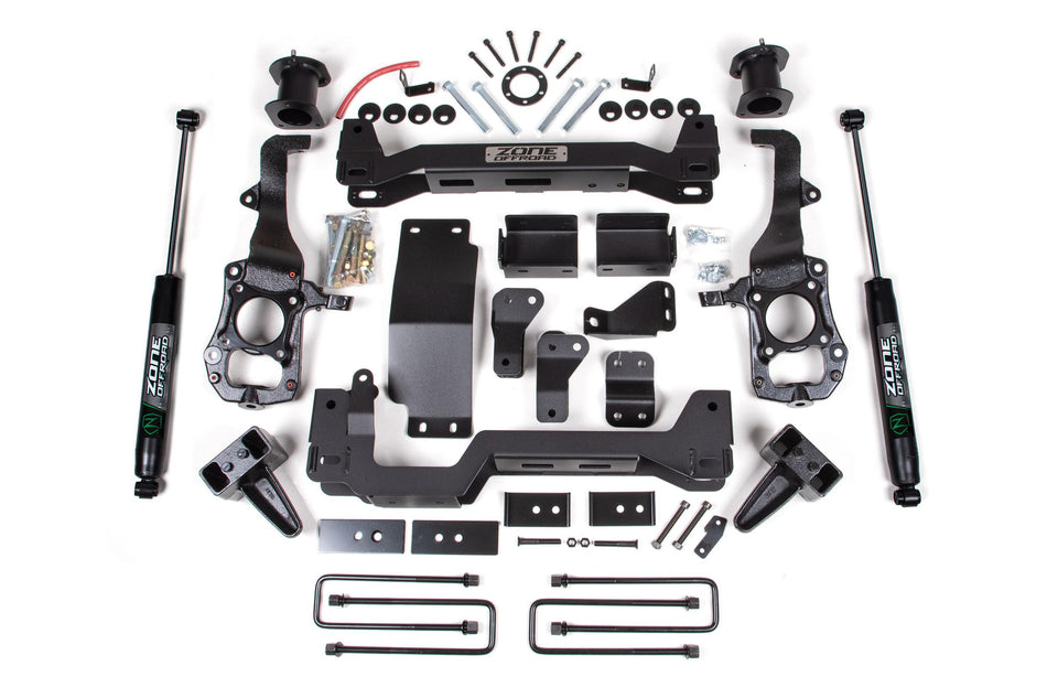 21-24 Ford F-150 6 Inch Zone Lift Kit Nitro Shocks Zone Offroad