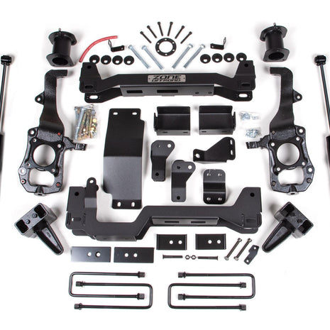 21-24 Ford F-150 4 Inch Zone Lift Kit Fox Adventure Shocks Zone Offroad