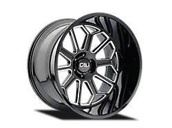 Cali Offroad Sevenfold 9111 20x10 Gloss Black Milled Wheel – 8x170 Bolt Pattern, −25 Offset | Cast Aluminum Truck Rim