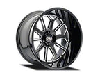 Cali Offroad Sevenfold 9111 20x10 Gloss Black Milled Wheel – 8x165 Bolt Pattern, −25 Offset | Cast Aluminum Truck Rim