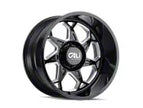 Cali Off-Road Sevenfold Gloss Black Milled | 20x9 0mm | 6x135